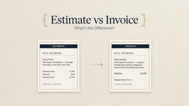 See the difference between estimates and invoices, when each is used, how pricing can change, and when an estimate should become an invoice.